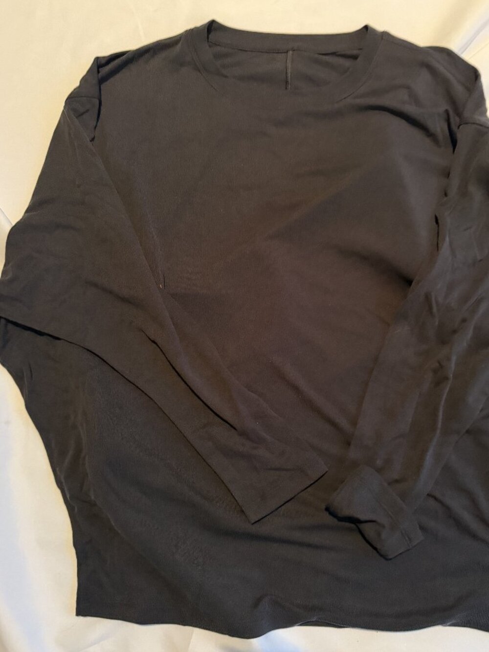Lululemon Loungeful Drape Long Sleeve Cupro Top Black Size 8